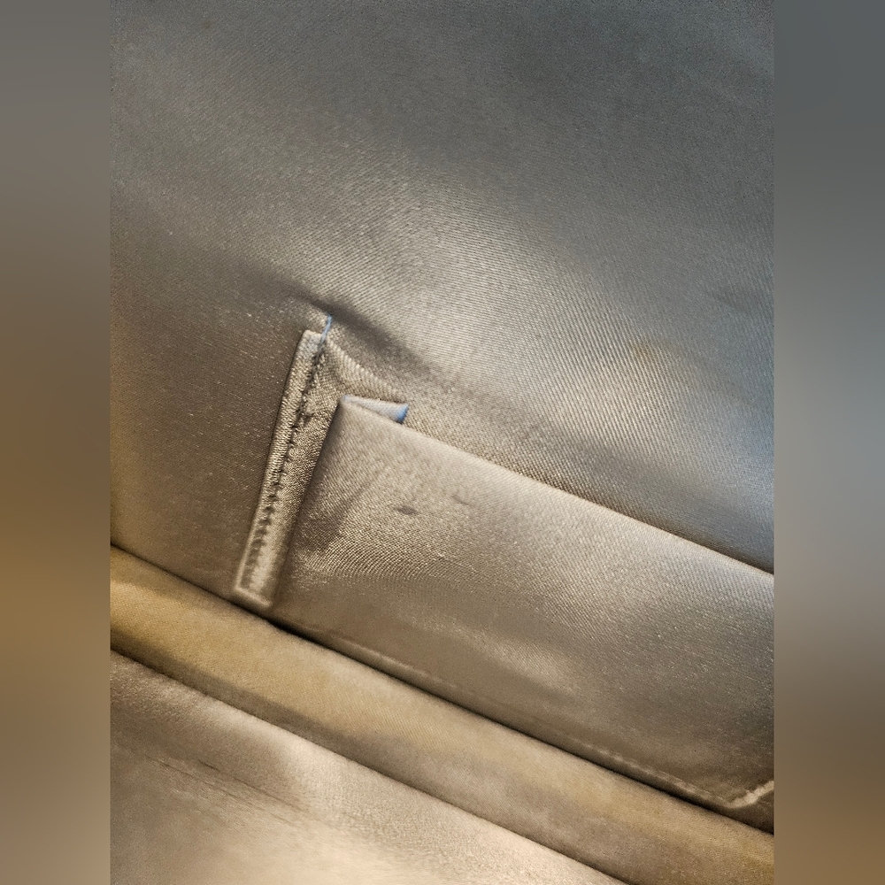 Beautiful silver clutch with rhinestones on the side. Used - Picture 4 of 9